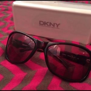 DKNY dark tortoise shell glasses